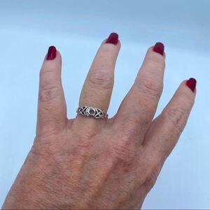 Sterling Silver Celtic Moon Ring